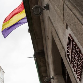 Bandera republicana en la Casa Museo Casares Quiroga./ AYUNTAMIENTO DE A CORUÑA