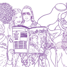 Una muestra del interior de 'La Prensa Violeta'