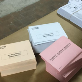 Papeletas electorales. Europa Press