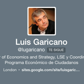 Perfil de Garicano en Twitter