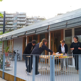 27/04/2022 - La casa TO, el prototip de casa sostenible que s'ha instal·lat al campus Diagonal-Besòs de la UPC.
