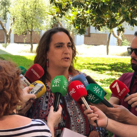 Ángela Aguilera, portavoz de Adelante Andalucía. Europa Press