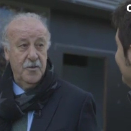 El seleccionador nacional, Vicente del Bosque, en el programa 'Cintora a pie de calle'.