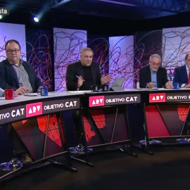 Una de las tertulias del programa 'Al rojo vivo' desde Barcelona, sin ninguna mujer en la mesa.