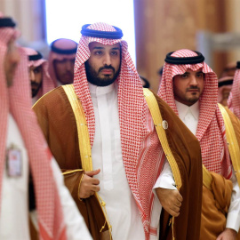 Mohammed ben Salman, número dos en la línea sucesoria del trono saudí y ministro de Defensa. / AFP