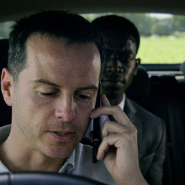El actor Andrew Scott, en un capítulo de Black Mirror. Netflix.