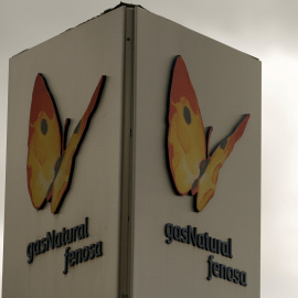 El logo de Gas Natural Fenosa en su sede en Madrid. REUTERS/Sergio Perez