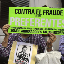 Manifestación por el fraude de las preferentes. EFE