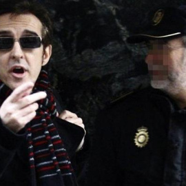 José Ramón Julio Márquez, " Ramoncin" a su salida de la Audiencia Nacional tras su declaración por el juicio sobre las irregularidades en la SGAE.- EFE