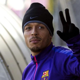 La Fiscalía denuncia al jugador brasileño del Barça Adriano Correia por defraudar 646.085 euros a Hacienda. EFE/Archivo