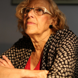 La candidata a la Alcaldía de Madrid por Ahora Madrid, Manuela Carmena.- JAIRO VARGAS