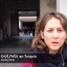 Marina Albiol, desde la zona de Garziantep, en la frontera de Turquía con Siria.