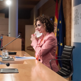 06/06/2022. La ministra de Hacienda y Función Pública, María Jesús Montero, presenta los datos de cierre de la ejecución presupuestaria de las Administraciones Públicas del ejercicio 2021, en el Ministerio de Hacienda y Función Pública, a 3