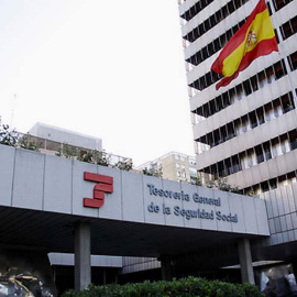 Sede en Madrid de la Tesorería de la Seguridad Social. EFE.