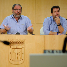 El concejal Javier Barbero durante una rueda de prensa en el Consistorio.- Felix Moreno