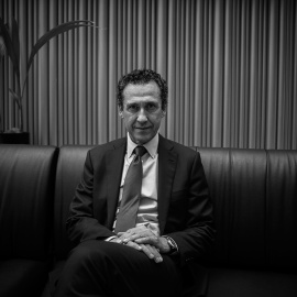 Jorge Valdano, en un momento de la entrevista. REPORTAJE FOTOGRÁFICO: JAIRO VARGAS