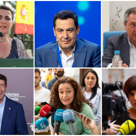 08/06/2022 Collage de los candidatos a la Junta de Andalucía.