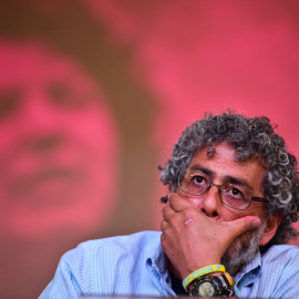 Gustavo Castro, durante una conferencia en México. AFP