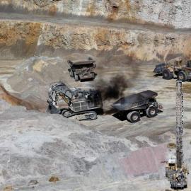 Trabajos en una mina de oro propiedad de Barrick Gold en la provincia de San Juan. (REUTERS)