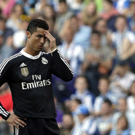 Ronaldo durante el partido frente al Espanyol. EFE/Alberto Estévez