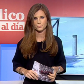 Núria Martínez, durante el informativo 'Público al Día'