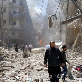 La ciudad siria de Alepo después de los ataques de estas semanas.- EFE