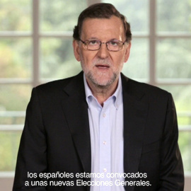 Imagen del vídeo con el que el presidente del PP, Mariano Rajoy, ha iniciado la precampaña, y en el que apela a decidir "en serio" en las elecciones generales del 26 de junio. EFE