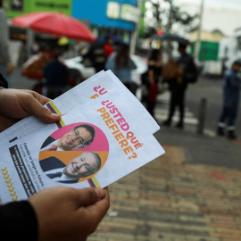 Folleto electoral en Bogotá