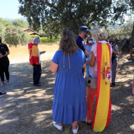 Escrache junto a la casa del vicepresidente Iglesias.