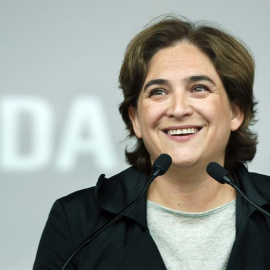 Ada Colau, durante el acto de Barcelona en Comú. EFE/Andreu Dalmau