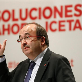 El candidato del PSC a la presidencia de la Generalitat, Miquel Iceta. - EFE