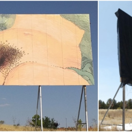 Interpretación del grafitero Sam3 del cuadro 'El origen del mundo', de Gustave Courbet 'El origen del mundo'. / SAM3