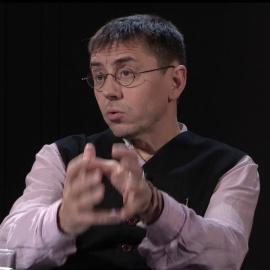 Juan Carlos Monedero en su programa de televisión. - Público TV