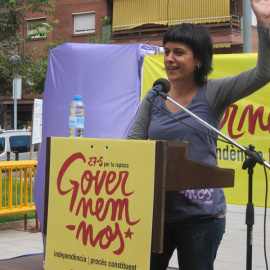 La diputada autonómica de la CUP, Anna Gabriel. E.P.