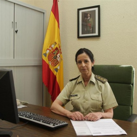Patricia Ortega, la primera coronel del Ejército de Tierra. Europa Press