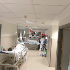 Imagen del colapso en las urgencias de La Paz de esta semana.