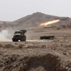 La batalla por el control de Palmira fue intensa. / EFE/STR