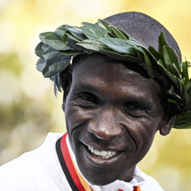 El atleta keniano Eliud Kipchoge, galardonado con el Premio Princesa de Asturias, en una imagen de archivo.