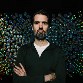 El artista Daniel Canogar.- GUILLERMO GUMIEL (Cortesía de la Sala Alcalá 31)