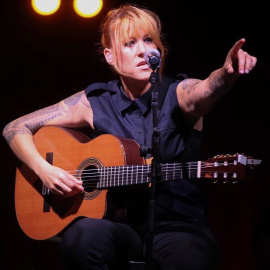 La música gallega Sés durante uno de sus conciertos.