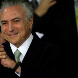 El presidente interino de Brasil, Michel Temer, en su primer discurso tras sustituir a Dilma Rousseff./ EFE
