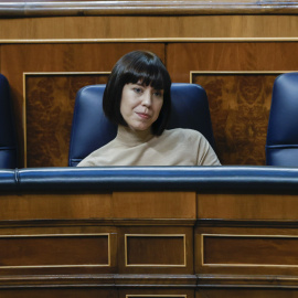 23/06/2022.- La ministra de Ciencia e Innovación, Diana Morant, durante el pleno celebrado este jueves en el Congreso. EFE/J.J. Guillén