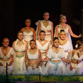 Una escena de la obra de teatro 'Las Suplicantes', de Silvia Zarco