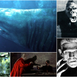 Los monstruos ilustres del cine.