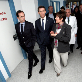 Feijoo durante una visita a un centro médico.- Xunta de Galicia