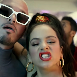 Rosalía y J Balvin en 'Con altura'