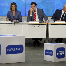 Mariano Rajoy durante la reunión del Comité Ejecutivo Nacional del PP. - REUTERS