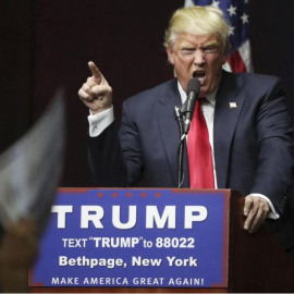 El presidente de EEUU, Donald Trump, ha insistido en la idea de que la prensa es el enemigo del pueblo estadounidense - Reuters / Carlo Allegri