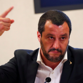 El ministro de Interior italiano, Matteo Salvini, durante una rueda de prensa en Roma. REUTERS/Tony Gentile