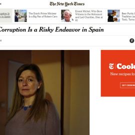 Crónica del medio estadounidense 'The New York Times' en la que se hace eco del desamparo que sufren los denunciantes de corrupción en España.